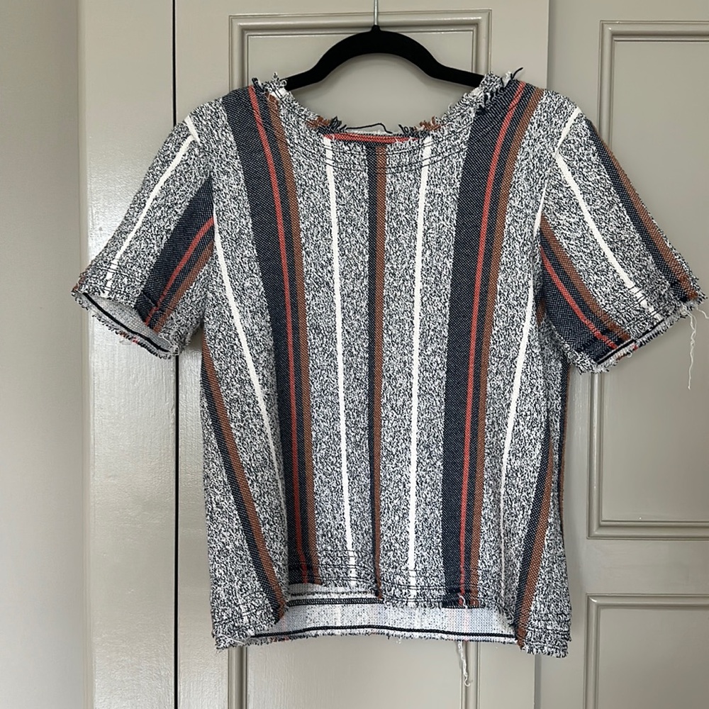 Ann Taylor Striped Sweater Shirt